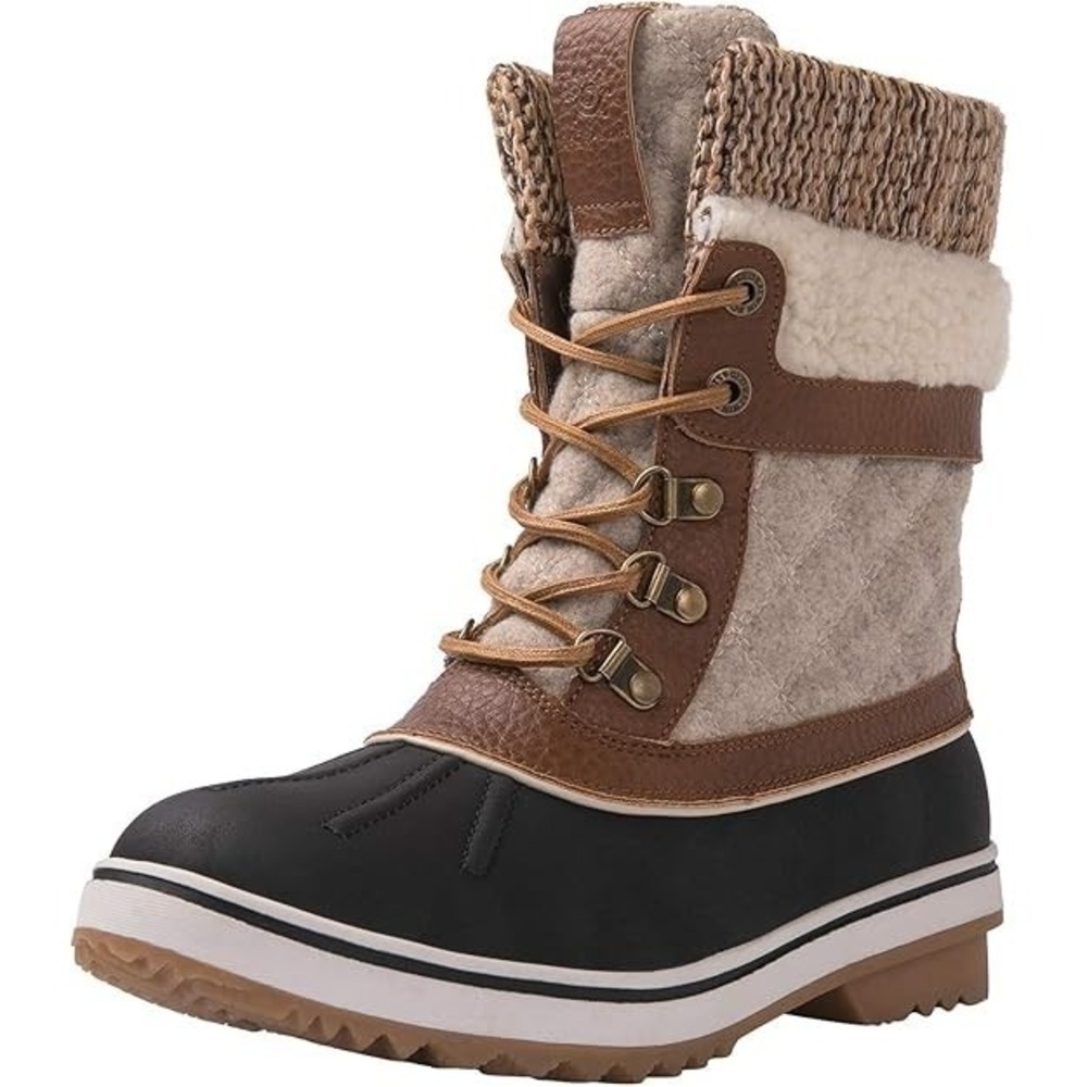 Women's Winter Duck Boots Waterproof Snow Boots Size‎ 8 Global Win NEW